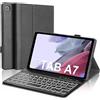 IVEOPPE Samsung Galaxy Tab A7 Lite Tastiera, Custodia Tastiera Italiano Retroilluminazione Bluetooth Rimovibile per Samsung Tab A7 Lite 8.7 (SM-T225/SM-T220/SM-T227) 2021, Nero