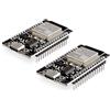 Diymore 2 pezzi per ESP32 Scheda di sviluppo Nodemcu per ESP32 NodeMCU Modulo USB C 2.4 GHz WLAN WiFi Bluetooth CH340 Chip