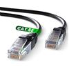 Mr. Tronic Cavo Ethernet Cat 5E da 5m, Cavo di Rete LAN Cat 5E ad Alta Velocità con Connettori RJ45 Per una Connessione Internet Veloce 1 Gbps - Patch AWG24 | UTP CCA (5 Metri, Nero)