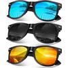 Sunier Occhiali da Sole da Uomo Donna Polarizzati Classici Anni 80 Guida 100% UV400 Protezione