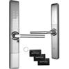 EURA ELH-71H4 Serratura intelligente sottile con maniglia Serratura a combinazione 13,56 MHz Lettore di prossimità IP65 Spaziatura bullone universale Plus Argento