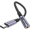 MOSWAG Adattatore jack per cuffie USB C a 3.5mm, adattatore audio USB C a cavo Dongle Aux per Samsung Galaxy S22 S21 S20 Ultra S20 + Nota 20 10 S10 S9 Plus, Pixel 4 3 2 XL, ipad Pro e altro ancora