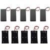 GTIWUNG 5Pcs 2 × 3.7V 18650 Custodia per Batterie con Interruttore + 5Pcs Porta Batterie 18650 in Plastica con 2 slot