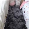Tinyboy-hbq Tappeti Salotto Tappeti Moderni Soggiorno Shaggy Tappeto a Pelo Lungo Tappeti Camera da Letto Scendiletto Moderno Tappeto Camera da Letto Cameretta Peluche Grande (Nero grigio, 80*200cm)