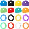 Uniclife Confezione da 16 tappi per chiavi, in plastica, anelli per codifica in 8 colori assortiti, 2 stili