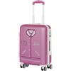 KARACTERMANIA Barbie Varsity-Valigia da Cabina ABS 4 Ruote, Rosa, 20 x 38 x 55 cm, Capacità 27 L