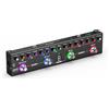 LEKATO Pedale per chitarra multi-effetto, 36 preset modificabili, coro, delay, reverbo, MOD, ricarica IR, registrazione, batteria integrata, connessione BT