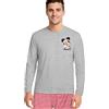 United Labels Disney Pigiama Mickey Mouse per uomini, grigio e rosso, completo da notte, pigiama per Natale, grigio/rosso, XL
