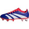 adidas Predator League J Football Boots Soft Ground, Scarpe da Calcio, Lucid Blue/Cloud White/Solar Red, 31 EU