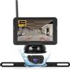 NHOPEEW 4.3'' Kit Telecamera di Retromarcia Senza fili con monitor IPS da 4,3 pollici - Telecamera di Retromarcia Impermeabile IP69 con Visione Notturna per Auto Camion Camper e Rimorchi