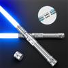 Hlieeosfcn Spada Laser per Bambini e Adulti 2 in 1 RGB 15 Colore USB Ricaricabile Manico in Metallo Nero Spada Adatta per Halloween Natale Cosplay