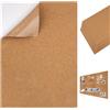 Tikplus Pannello in sughero autoadesivo, 6 pezzi, 30 x 21 cm, pannelli in sughero per la parete, spessore 1 mm
