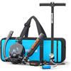 SMACO Mini Bombola Sub con Maschera Subacquea,0.5L Bombola Subacquea con Maschera da Snorkeling Piccola Mini Scuba Tank Portatile Bombole Aria Sub Ricaricabile Bombola Immersioni S300Plus