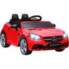 AIYAPLAY Macchina Elettrica per Bambini 3-6 Anni 12V Licenza Mercedes SLC 300, 3-5km/h Auto Elettrica per Bambini con 2 Motori, Sospensioni, Telecomando, Musica, Clacson e Fari, in PP e Metallo, Rosso