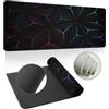 Hixingo Tappetino Mouse, 3D Multicolore Tappetino Mouse XXL/XL/L, Tappetino Mouse Gaming con Base in Antiscivolo e Bordi Cuciti, Mouse Pad per Casa Ufficio (700x300x3mm,Colorato)