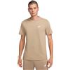 Nike T-Shirt Uomo Nike Cotone Small Logo - Nsw Club Grigio Tortora