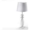 GICOS IMPORT EXPORT SRL Lampada lumetto da tavola abat-jours bianca struttura in metallo 21 * 48 cm arredo shabby chic WXP-778773