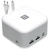 XtremeMac X-Cube Pro USB-C Docking station - Potente hub USB 6 in 1, adattatore USB C per MacBook e laptop, hub USB C da 130 W, USB-A, HDMI 4 K, Ethernet, ideale per la configurazione moderna