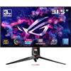 ASUS ROG Swift OLED PG32UCDP Monitor Gaming con Pannello WOLED da 32" pollici (31,5) 4K 240Hz / FHD 480Hz, Tempo di Risposta 0,03ms, G-SYNC, OLED Care, USB Type-C, VESA DisplayHDR 400 True Black, Nero