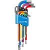 Högert Technik HÖGERT HT1W806 - Chiave esagonale esagonale, multicolore, 1,5, 2, 2,5, 3, 4, 5, 6, 8, 10 mm