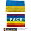 2 Bandiere 1 della pace e 1 ucraina 90x150 cm con asola no war