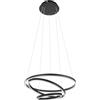 Eglo connect.z Smart-Home LED a sospensione Lobinero-Z, lampada con anello dimmerabile, ZigBee, app e controllo vocale Alexa, colore luce regolabile (bianco caldo-freddo), metallo in nero