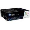 HP ORIGINALE HP Multipack ciano / magenta / giallo CF371AM 128A CE321A + CE322A + CE323A mod. CF371AM 128A EAN 887111403018