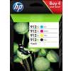 HP ORIGINALE HP Multipack nero / ciano / magenta / giallo 3YP34AE MCVP 912 XL mod. 3YP34AE MCVP 912 XL EAN 2200000047427