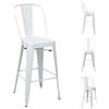 Mendler Set 4x sedie sgabelli da bar HWC-A73 design moderno metallo