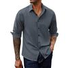 PJ PAUL JONES Camicia da uomo Camicette Vestibilità regolare Camicia da tempo libero Facile da stirare Camicia da lavoro moderna, blu/verde, M