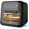 Breville Halo Rotisserie Friggitrice ad aria, Forno friggitrice ad aria digitale extra large, 10 l, Friggi, cuoci e disidrata, 2000 W, Efficienza energetica, Nero e grigio VDF127X