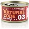 Natural Code Dog 03 Tacchino e Patate al Naturale Lattina 90 gr