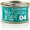 Natural Code Dog 04 Pollo Manzo e Verdure al Naturale Lattina 90 gr