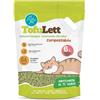 Leopet Tofulett Lettiera al Tofu per Gatti Agglomerante in Pellet Te Verde 6Lt