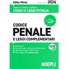 HOEPLI Codice penale e leggi complementari. Settembre 2024. Ediz. minor. Con la nuova legge Nordio