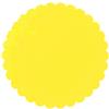 Nonsoloconfetti 100 Pz. Velo VELI di Fata Tulle Organza Tondo VELETTI BOMBONIERE Fai da Te Confetti (Giallo), 24cm