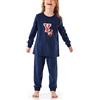 Schiesser Schlafanzug Lang mit Bündchen Plüsch Fleece Warm und Weich-Gr. 92 bis 140 Set di Pigiama, Dunkelblau, 116 Bambina