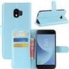HualuBro Cover per Samsung Galaxy J2 PRO 2018, Flip Case in PU Pelle Premium Portafoglio Cover [Funzione Stand] [Slot Carte] Leather Wallet Phone Custodia per Samsung Galaxy J2 PRO 2018 (Blu)