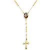 Bling Jewelry Preghiera Cattolica Cristiana Rosario Croce Cattolica Vergine Madre Maria Collana Con Grani Di Rosario Per Donne Adolescenti In Ottone Placcato In Oro 18K