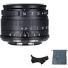 7artisans F1.4 Mark II APS-C - Obiettivo fisso a messa a fuoco manuale da 35 mm, compatibile con fotocamere Olympus e Panasonic MFT M4/3 black