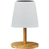 Lumisky Lampada da tavolo solare e ricaricabile LED bianco caldo/bianco dimmerabile piede in bambù STANDY MINI WOOD SOLAR H25cm
