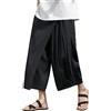 Generic Pantaloni gonna da uomo, pantaloni kimono S design irregolare C gonna pantaloni da uomo gamba larga pantaloni casual da uomo gamba dritta pantaloni larghi stile lapanese pantaloni harem pantaloni
