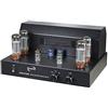 Dynavox VR-70E II Phono amplificatore integrato a valvole, amplificatore HiFi, design vintage con griglia di protezione rimovibile, preamplificatore phono integrato per giradischi, colore nero