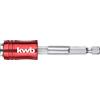 kwb Supporto per punte a sgancio rapido 2 in 1 con attacco esagonale E 6.3 1/4 per punte e bussole, lunghezza 74 mm, per avvitatore a batteria, trapano in acciaio al cromo vanadio e alluminio