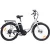 MYATU MYT-TYY Bicicletta elettrica, motore 350W, batteria 36V 15Ah, pneumatici 26*1.95'', velocità massima 25km/h - Bianco