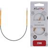 KnitPro Ferri da maglia fissi Zing - Ferri da maglia circolari 22,5 cm x 2,25 mm