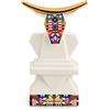 Alessi Cow ESA05 4 Statuina Bue per Presepe in Porcellana con Decalcomanie Applicate a Mano e Dettagli in Oro 24 Carati, Multicolore