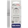 KnitPro Aghi Nova a doppia punta - Ferri da maglia a doppia estremità 12,5 cm x 2 mm, confezione da 5