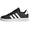 adidas Grand Court Lifestyle Tennis Lace-up Shoes, Sneaker Unisex - Bambini e Ragazzi, Core Black/Cloud White/Core Black, 35.5 EU