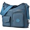 Borsa A Tracolla Donna SODOLLEE In Nylon – Leggera, Multitasca, Impermeabile, Blu, 28x13x20 Cm